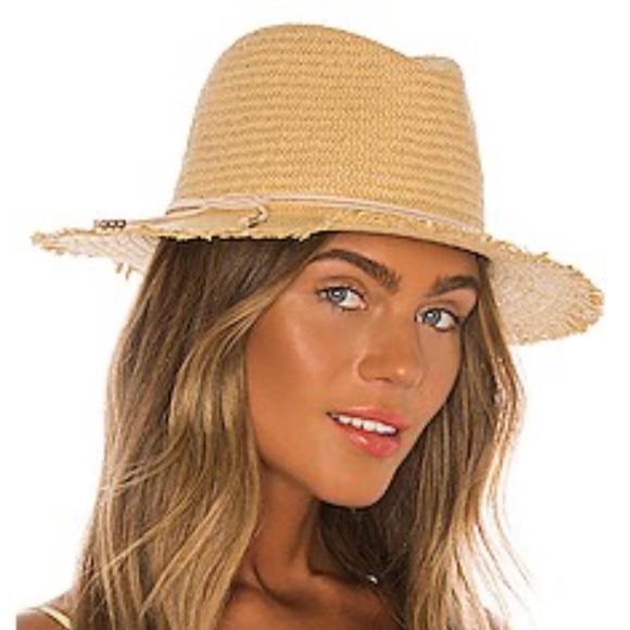 Hat Attack Accessories - NWT Hat Attack Classic Packable Fringe Travel Hit in Toast/Blush